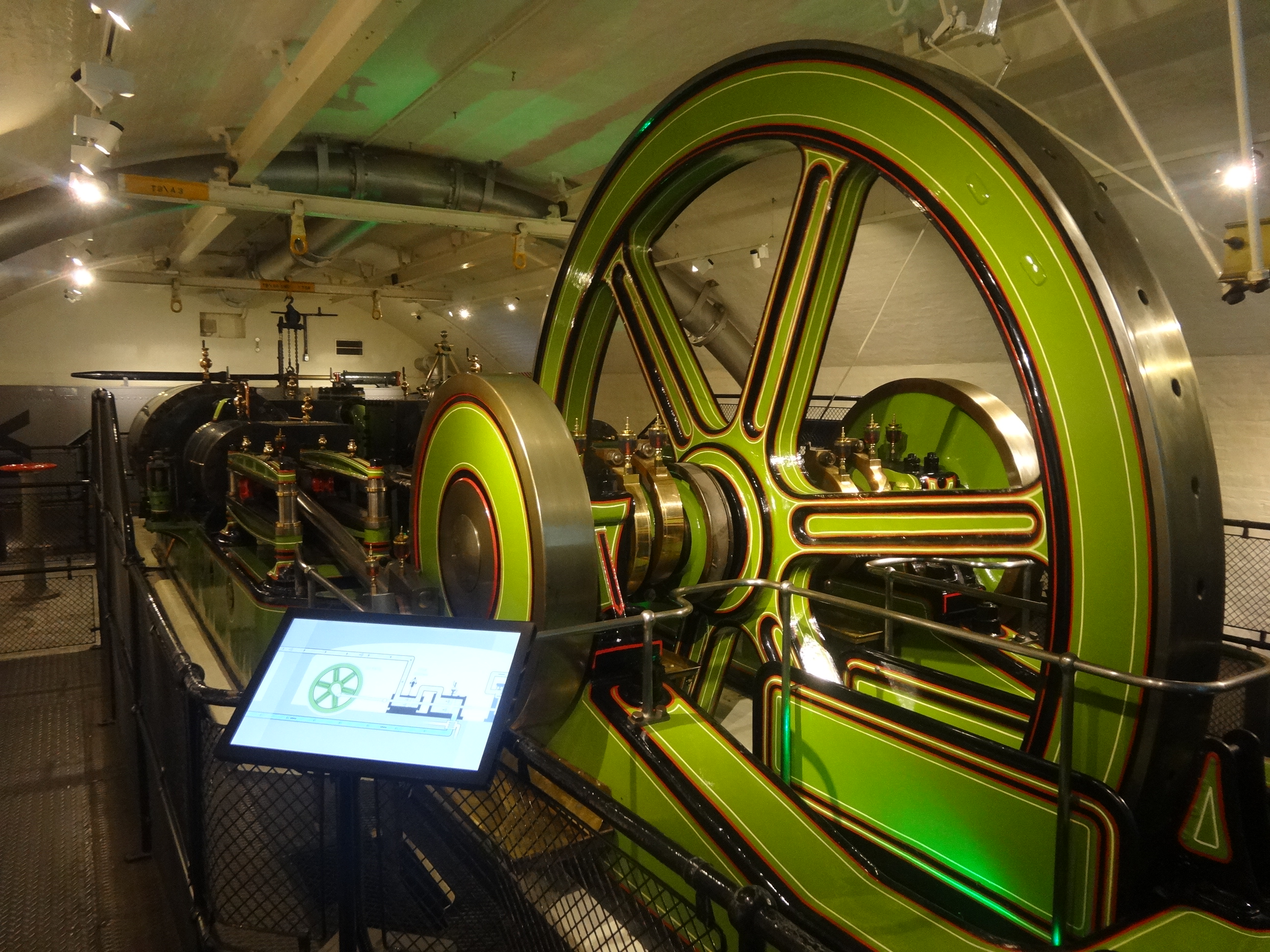 Tower Bridge Engine Rooms 内的蒸汽机