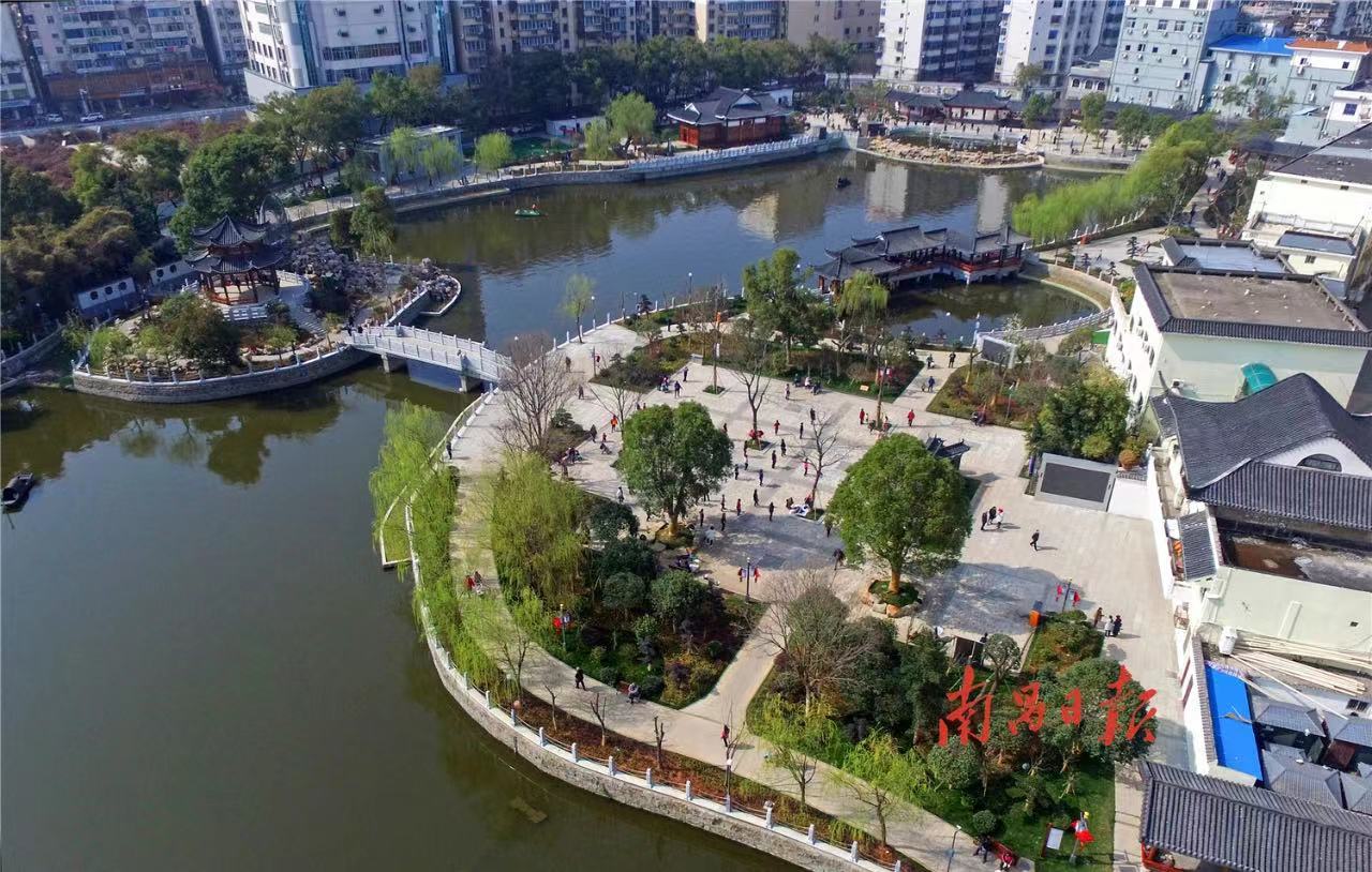 孺子亭公园鸟瞰,传统园林与现代城市的叠合