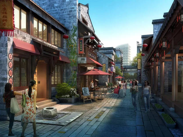 广润门入口与三街五巷的青石板路