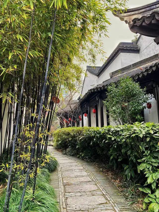 甘熙宅第庭院内石径与绿化