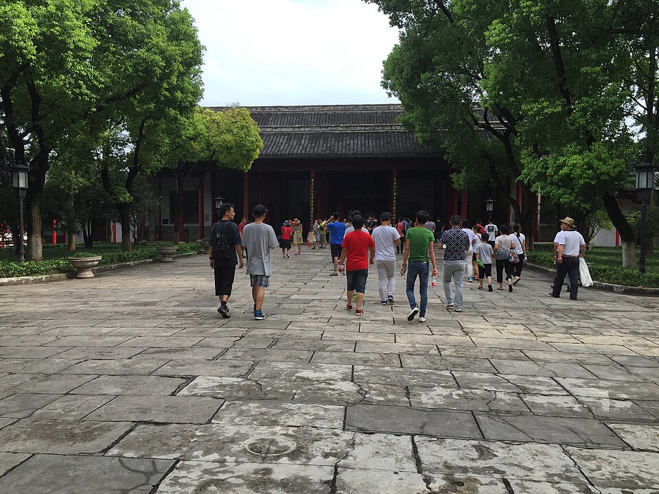 大堂建筑，硬山屋顶，七开间清代官式做法