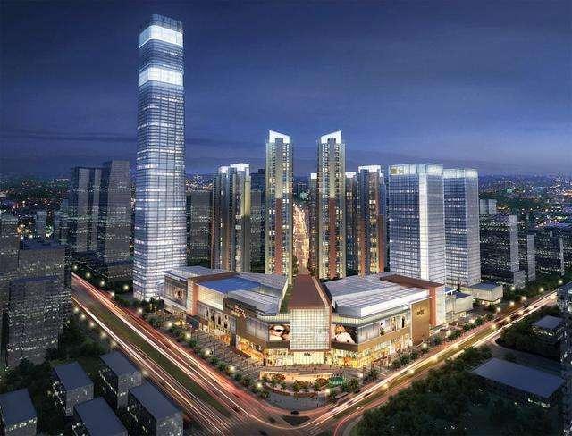 南宁东盟商务区超高层建筑群天际线