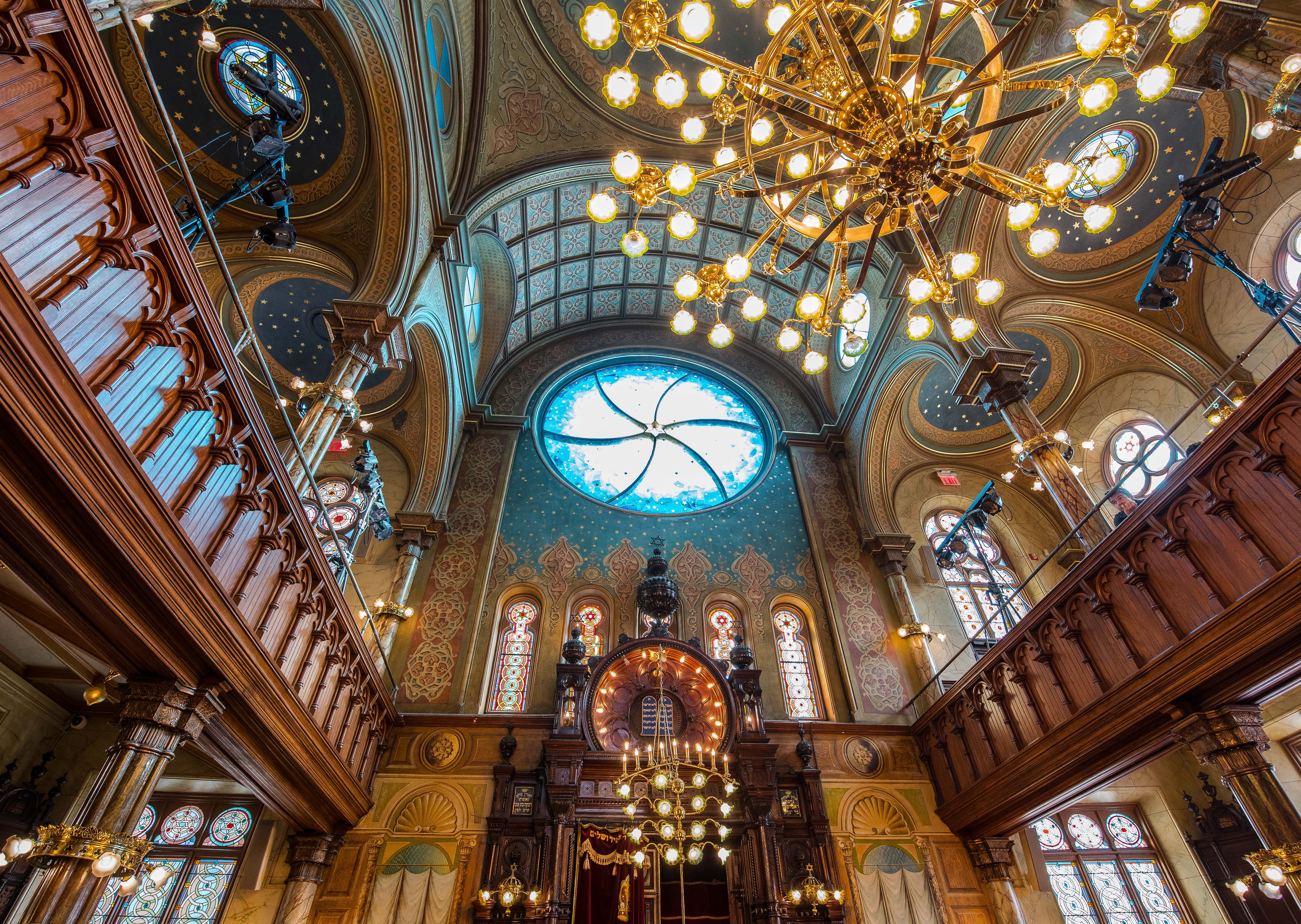 Eldridge Street Synagogue 穹顶彩绘细节