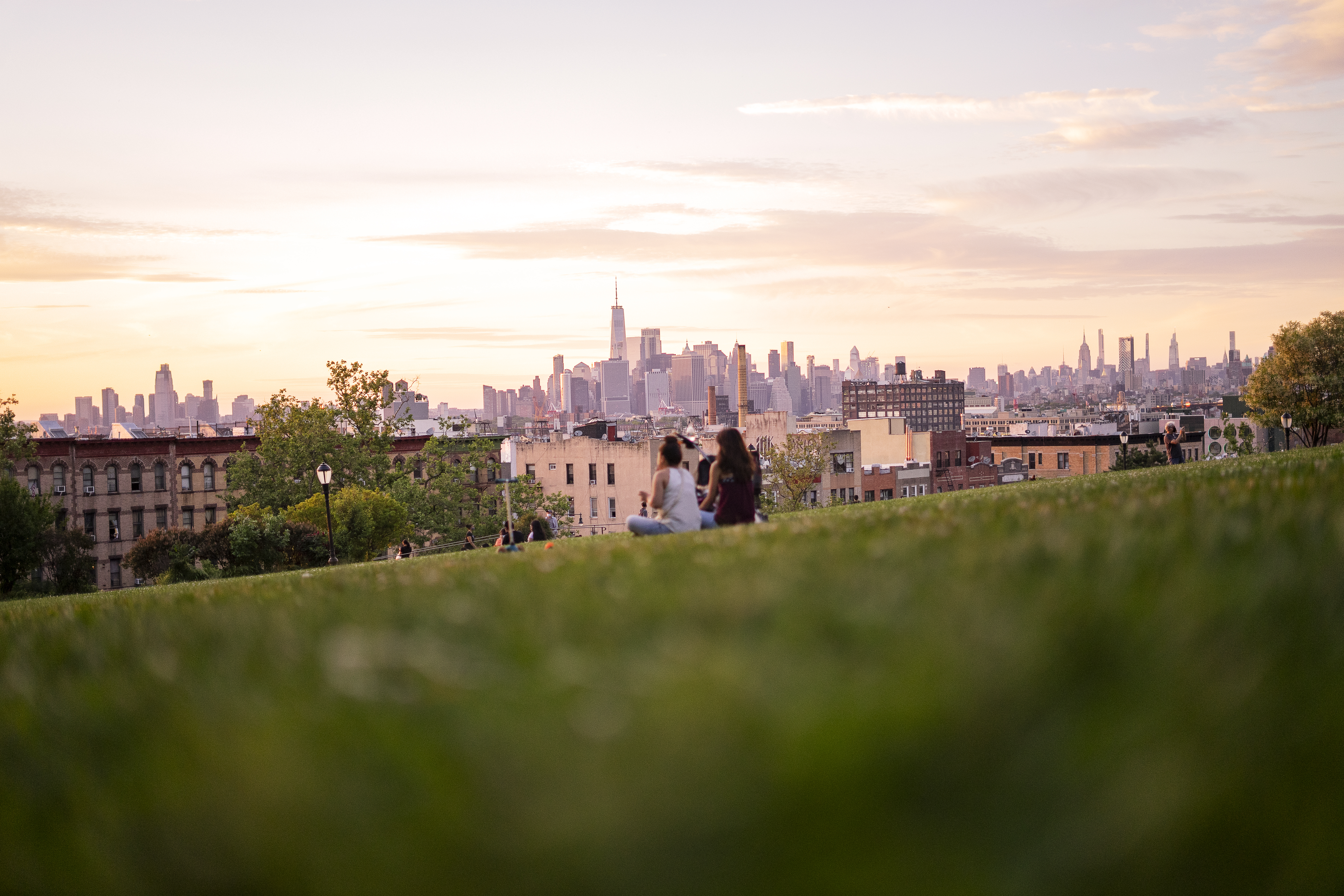 Sunset Park 的绿地和步道
