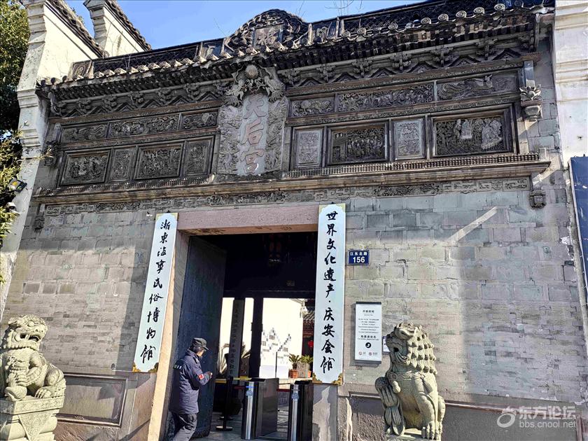 安澜会馆宫门入口与砖雕