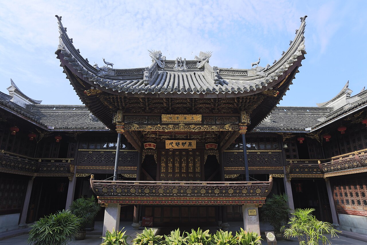 秦氏支祠戏台藻井