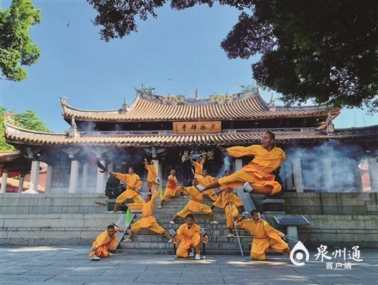 泉州少林寺大雄宝殿,闽南红砖建筑风格的新建殿堂