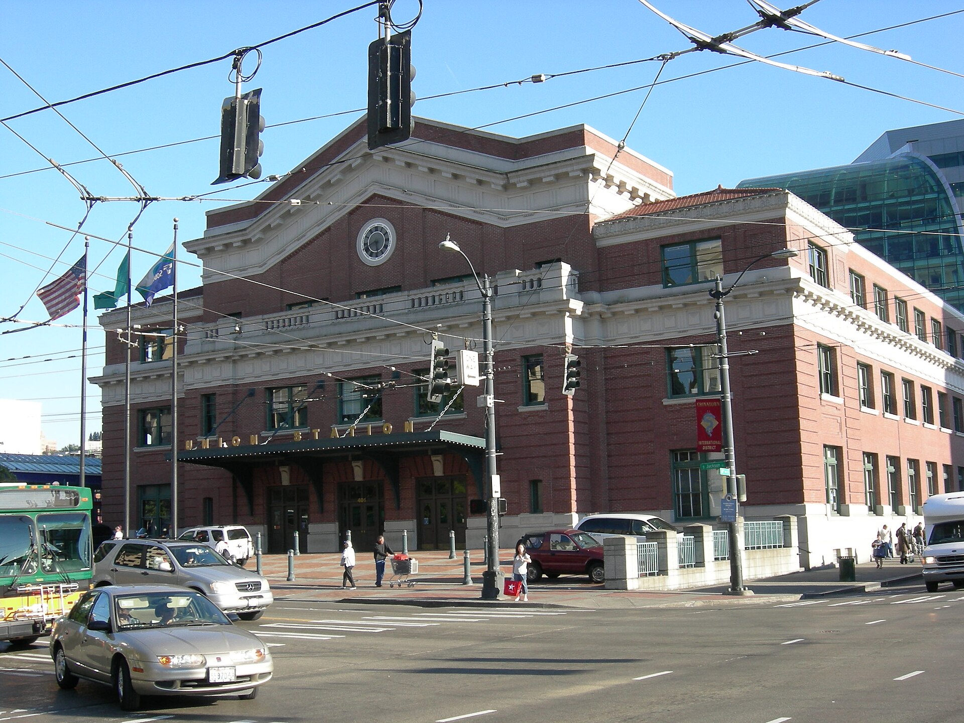 Seattle Union Station 立面，401 South Jackson Street 正南向