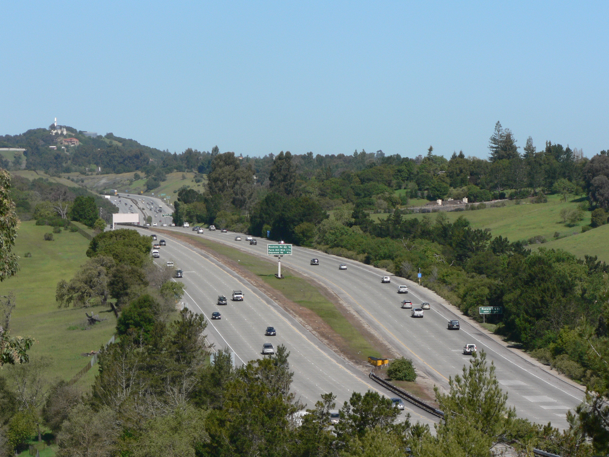 280 高速 near Stanford