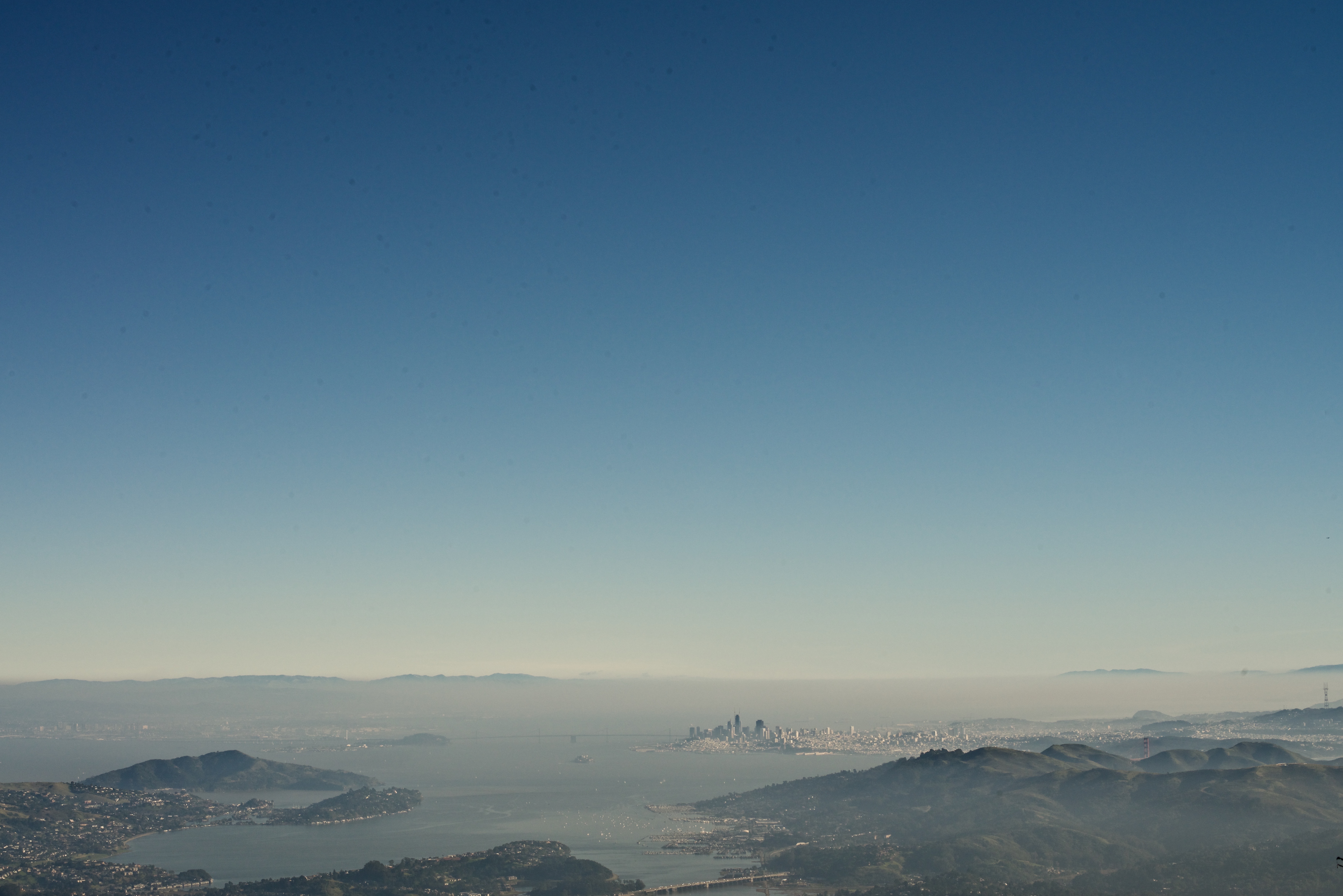 Mt Tamalpais East Peak 观景台俯瞰旧金山湾