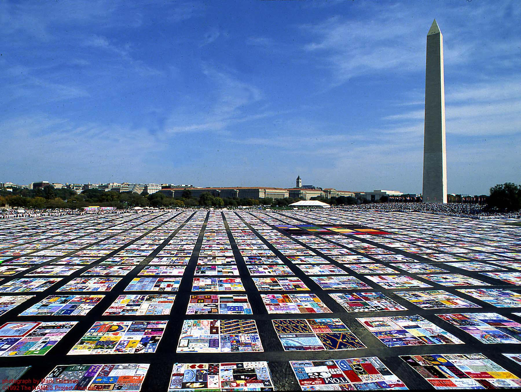AIDS Memorial Quilt 在华盛顿国家广场