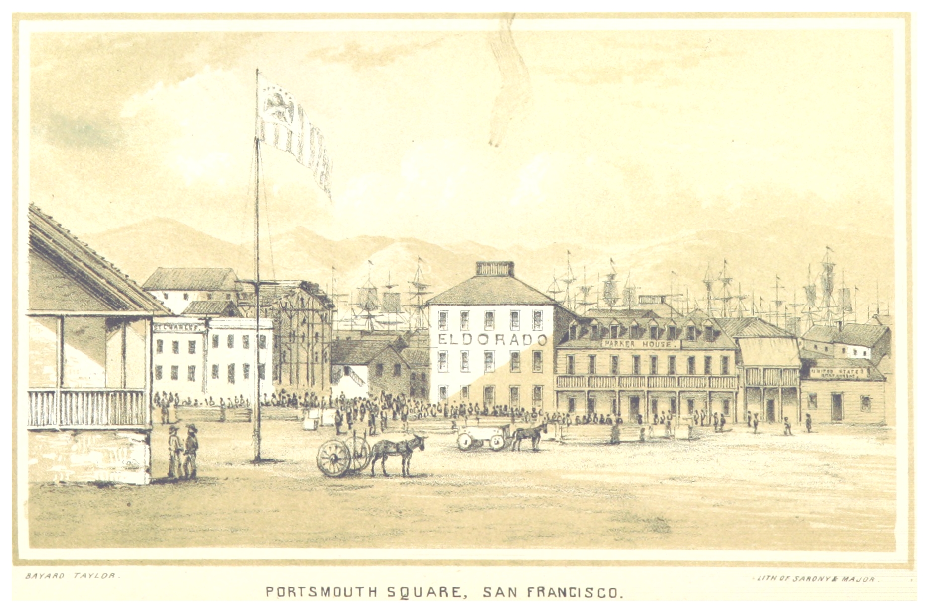 1850 年的 Portsmouth Square