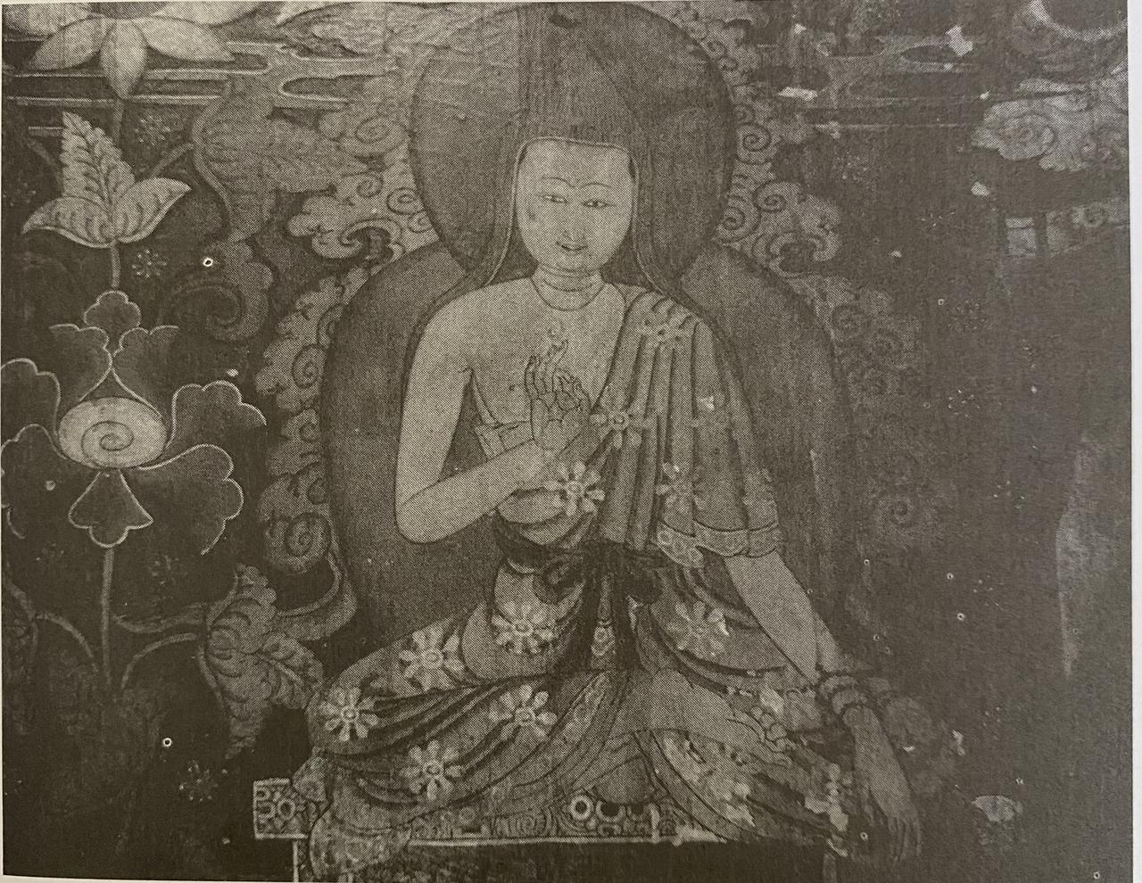 菩提塔内部佛殿的壁画
