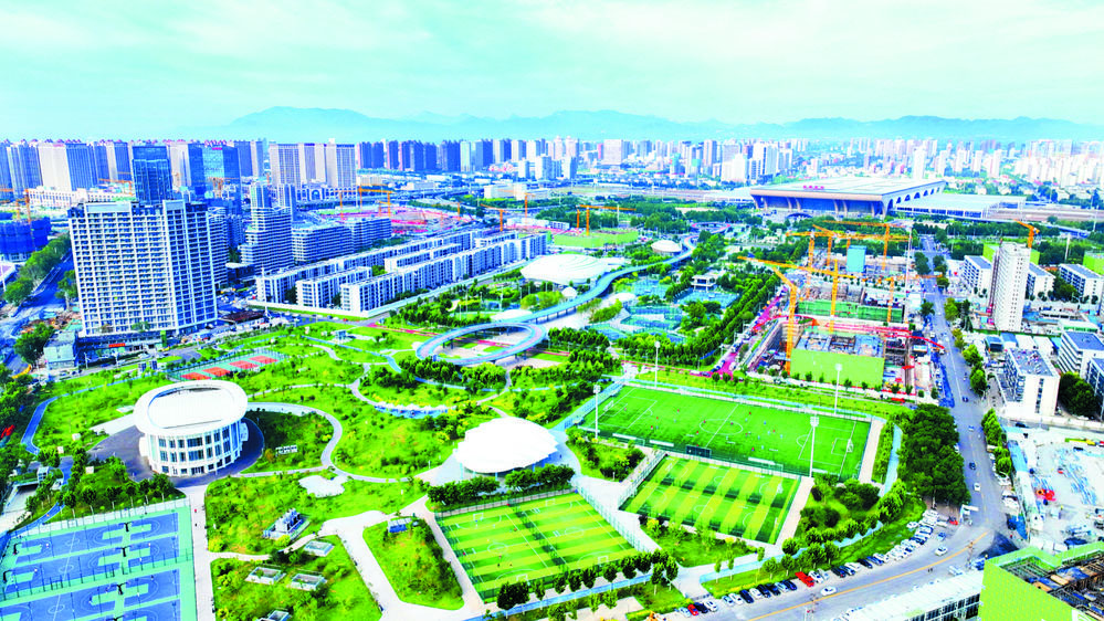 石家庄站东广场与中央绿色体育公园