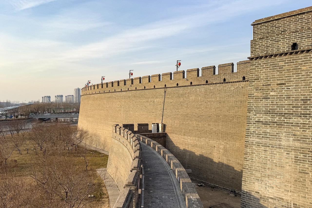 正定城墙长乐门瓮城与月城