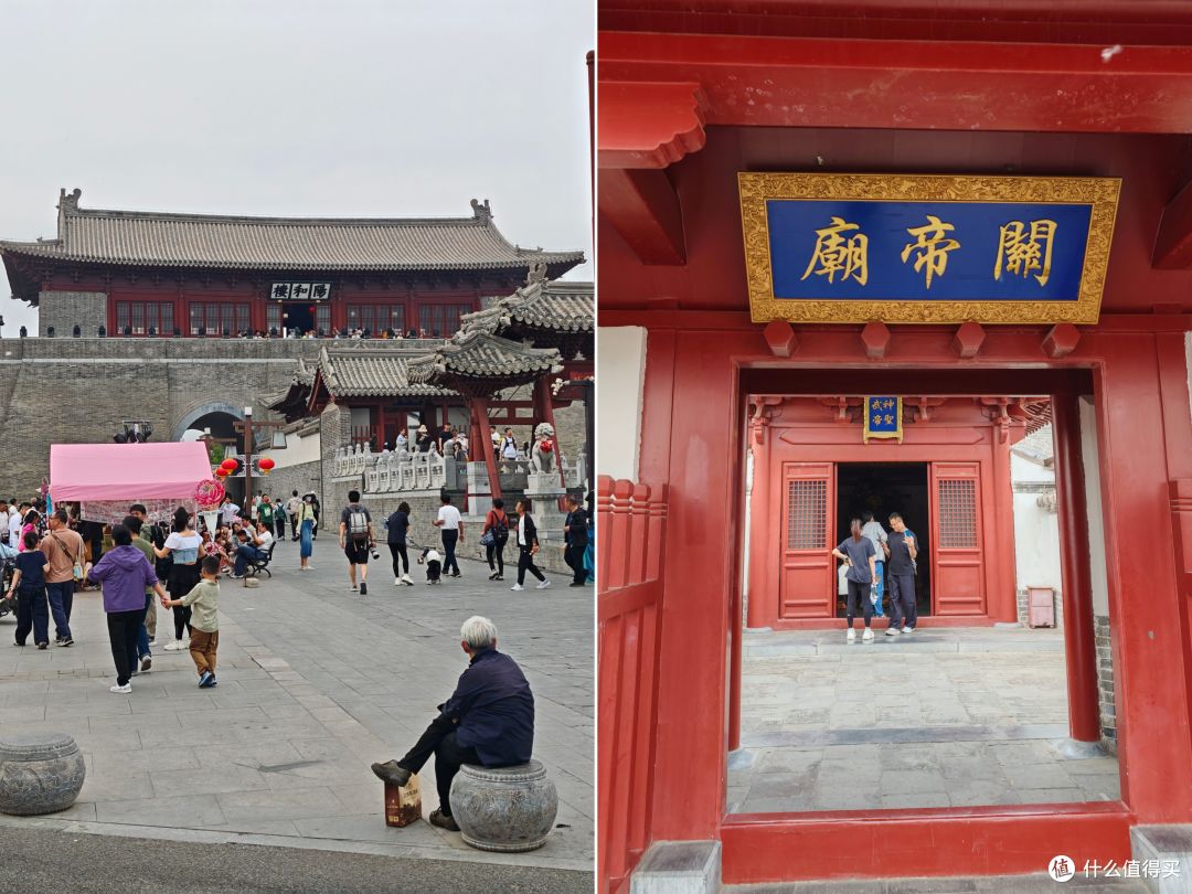 从正定南城门城楼向北眺望四塔天际线