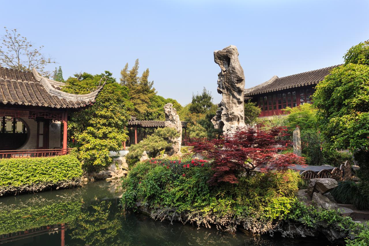 林泉耆硕之馆内部，落地罩将大厅分为南北两厅