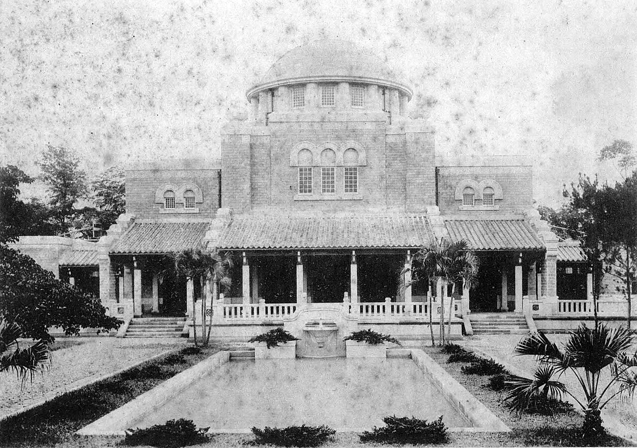 建功神社历史照片（1928年），可见和汉洋混合风格