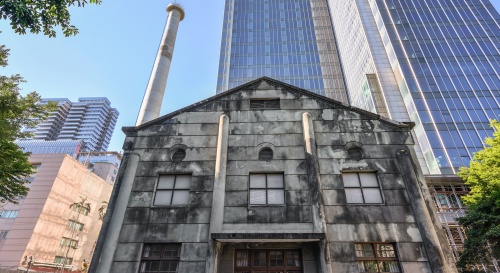 锅炉房外观与烟囱