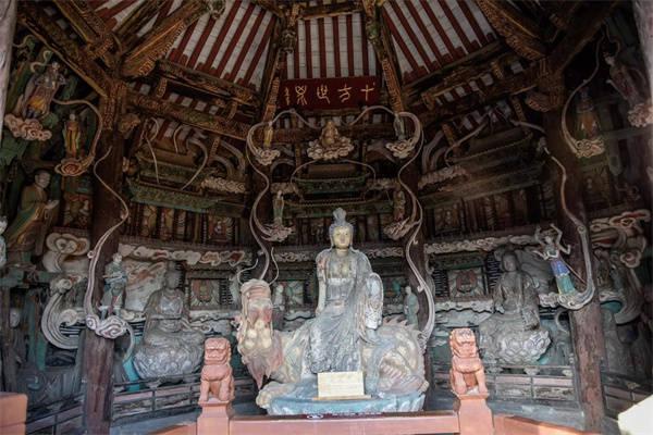 太山龙泉寺观音阁明代悬塑