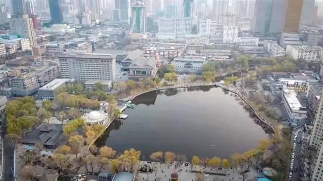 文瀛湖公园鸟瞰