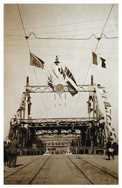 万国桥历史通车典礼照片，1927年