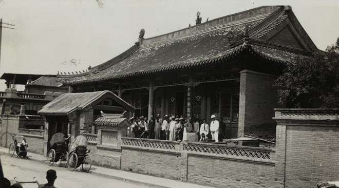 马大夫纪念医院旧影，1924 年建成的四层红砖主楼