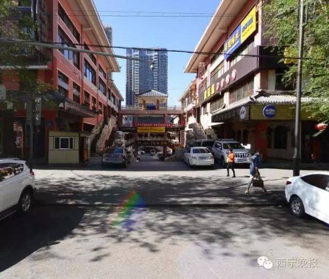 西宁老城街道网格俯瞰