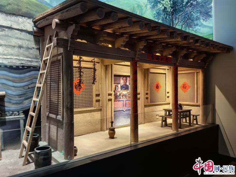 赵充国河湟屯田场景油画，陈列于青海省博物馆展厅内