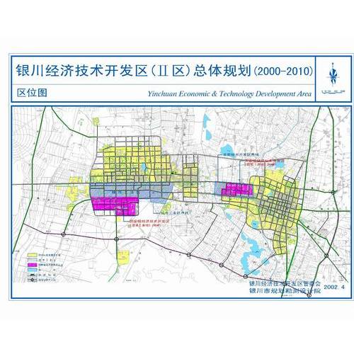 The image shows a detailed map of the Yinchuan Economic & Technology Development