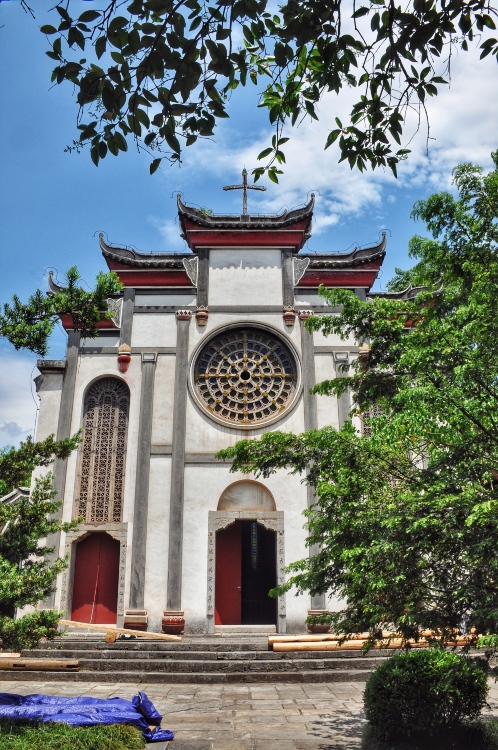 学堂庭院：黔北民居式四合院