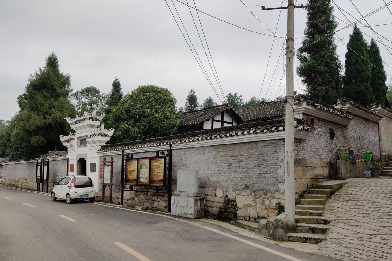 乐安江对岸的禹门山古柏林