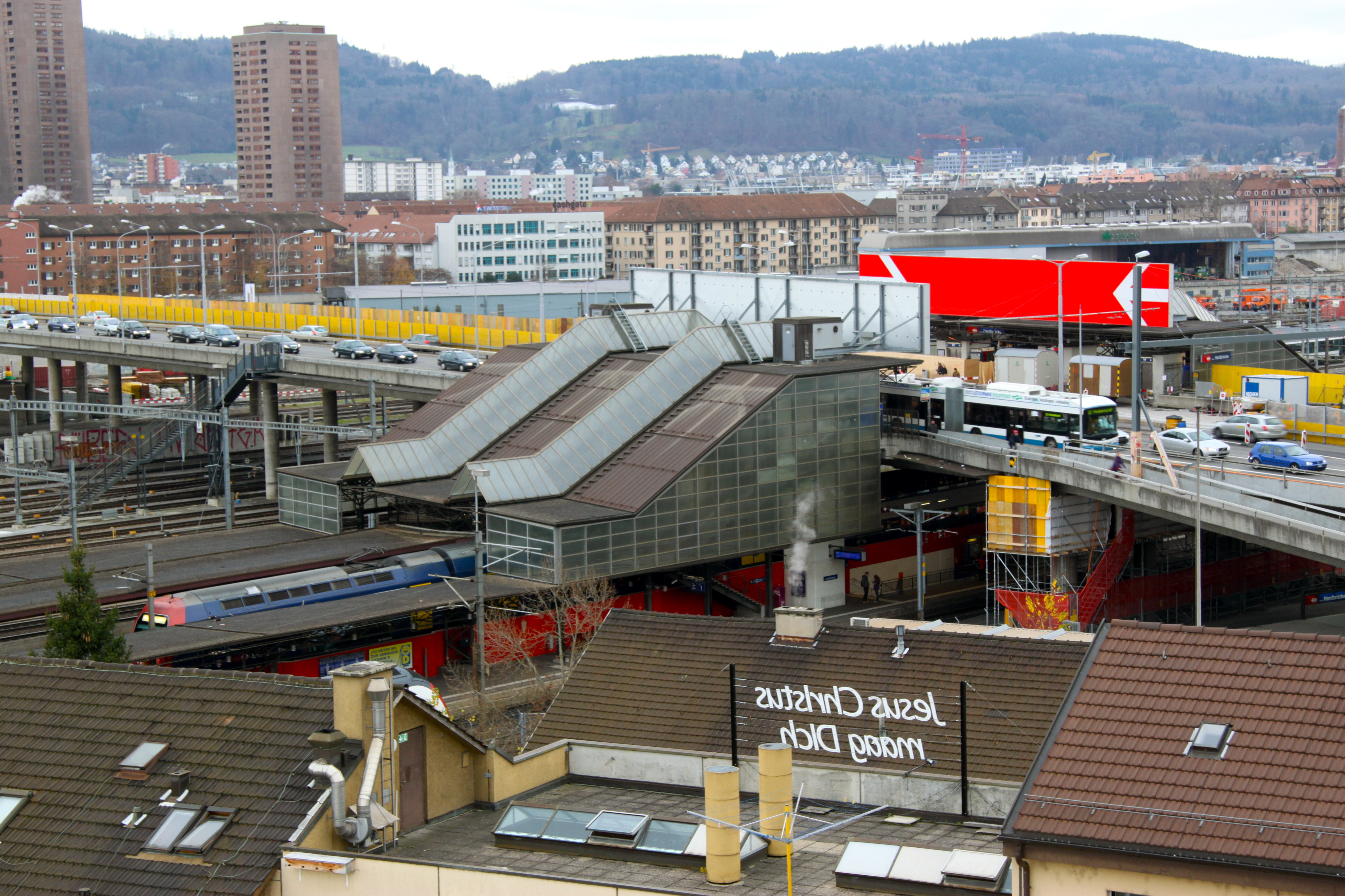Hardbrücke 火车站台与周边 urbanscape